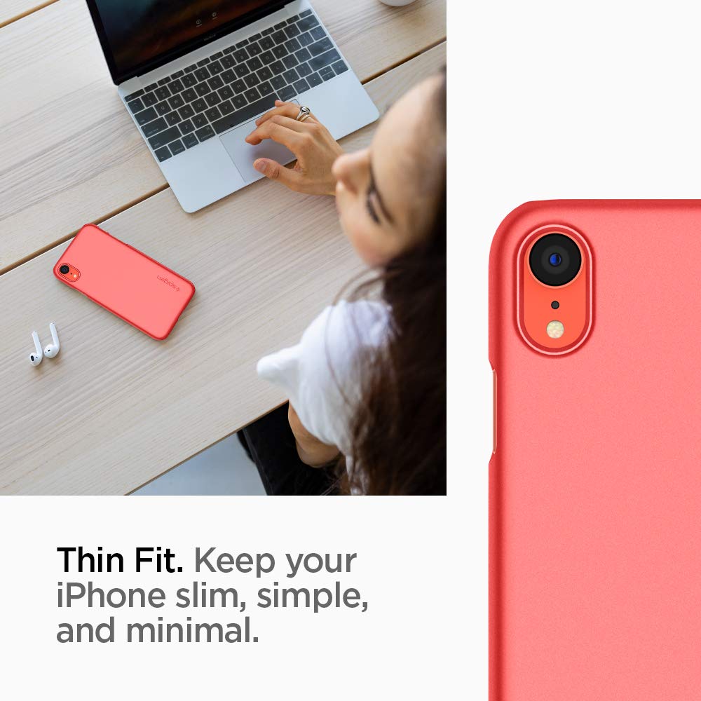 Spigen Cover Case For Iphone Xr- Coral - Body Material: Tpu And Polycarbonate