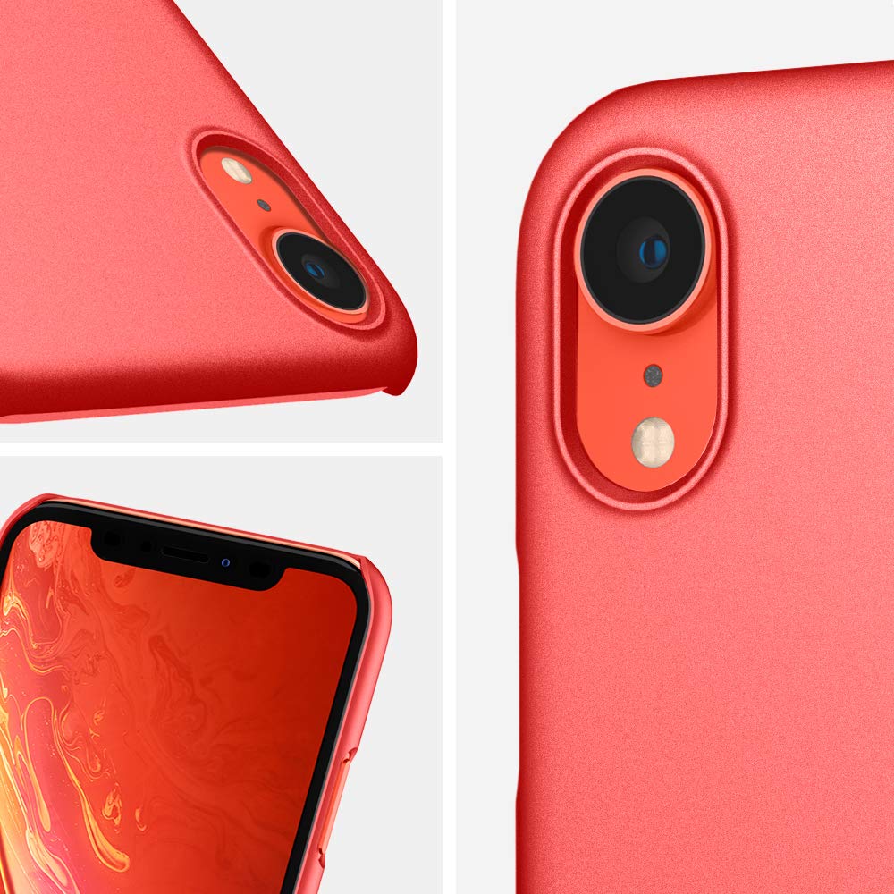 Spigen Cover Case For Iphone Xr- Coral - Body Material: Tpu And Polycarbonate