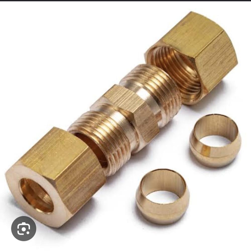 Brass Compression Fitting - Material: Steel
