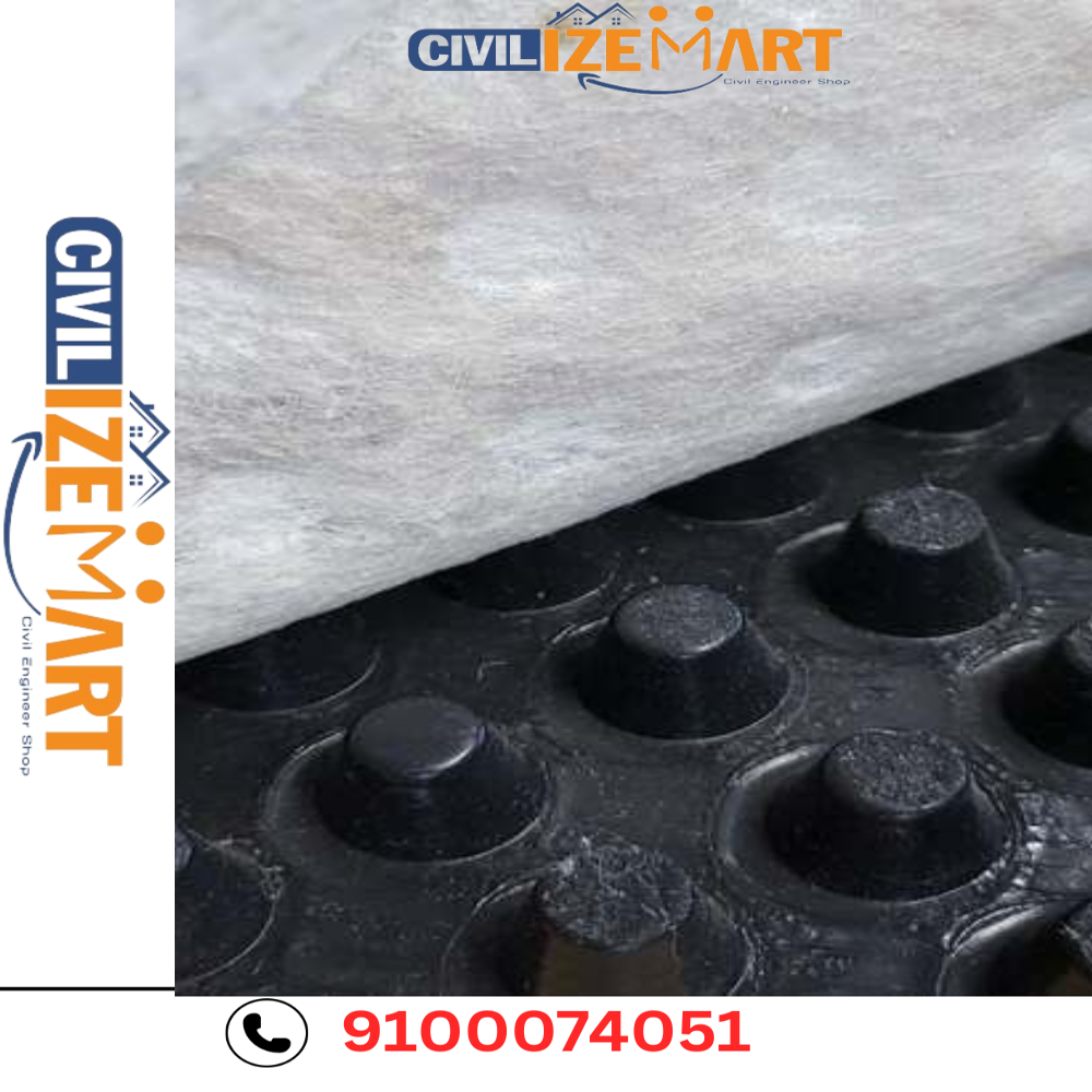 DIMPLE BOARD WITH GEOTEXTILE