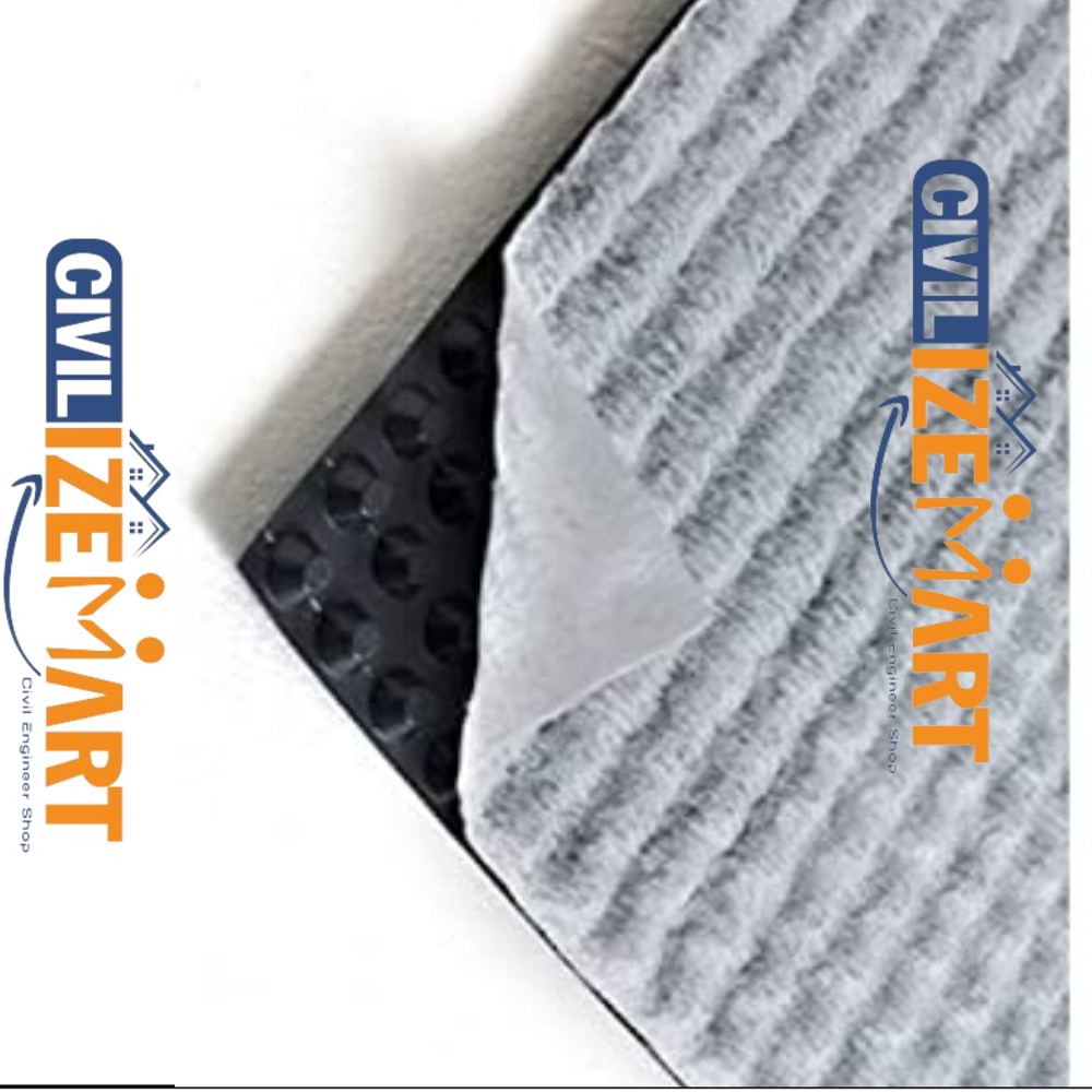 DIMPLE BOARD WITH GEOTEXTILE