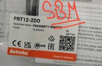 AUTONICS PROXIMITY SENSOR  12-24VDC, PRT12-2DO