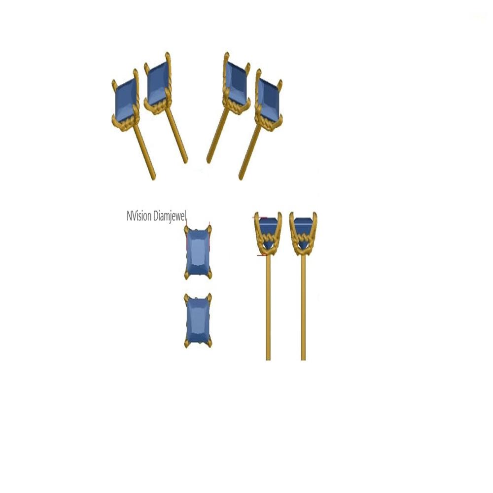 Sparkling Princess LabGrown Diamond Gold Studs