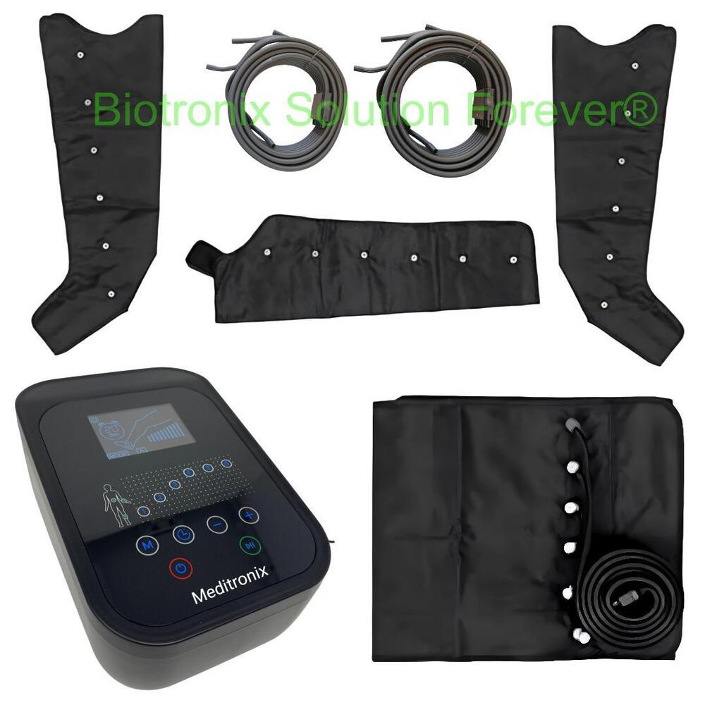 Full Body Air Compression Therapy System with Leg, Waist & Arm Sleeves