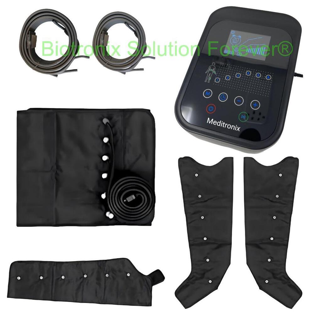 Full Body Air Compression Therapy System with Leg, Waist & Arm Sleeves
