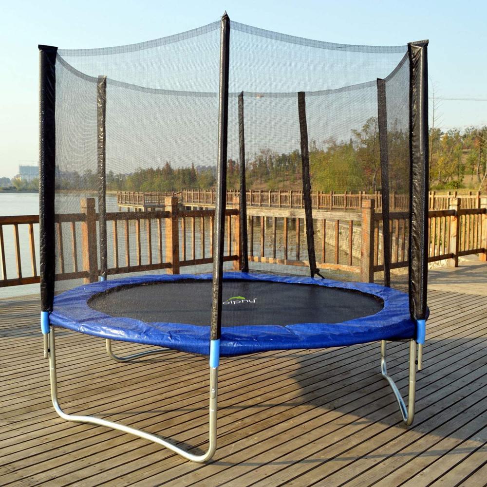 Dolphy Jumping Trampoline With Enclosure Net - Color: Black & Blue