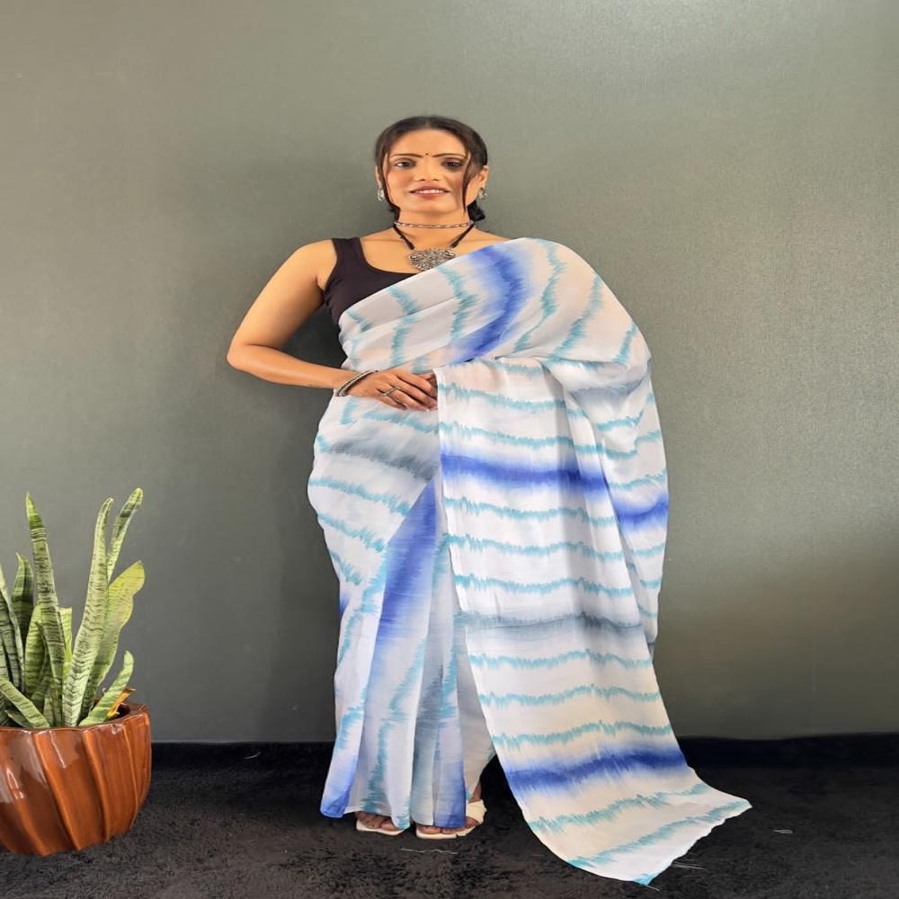 Ladies Sari Set - Color: Multicolor