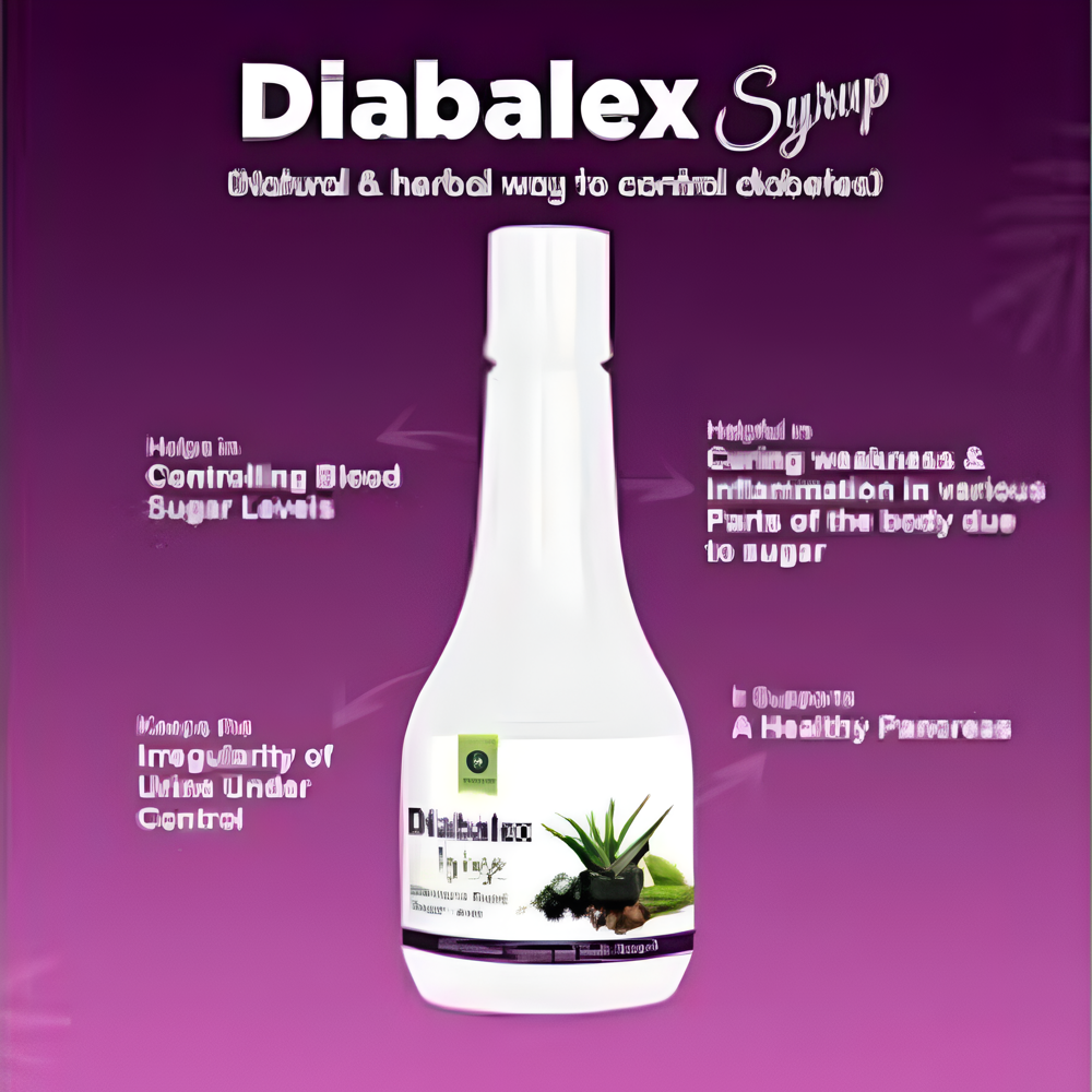 Vedalex Diabalex Syrup 500ml | Ayurvedic Herbal Sugar Management Syrup with Karela, Jamun, Gudmar & Methi