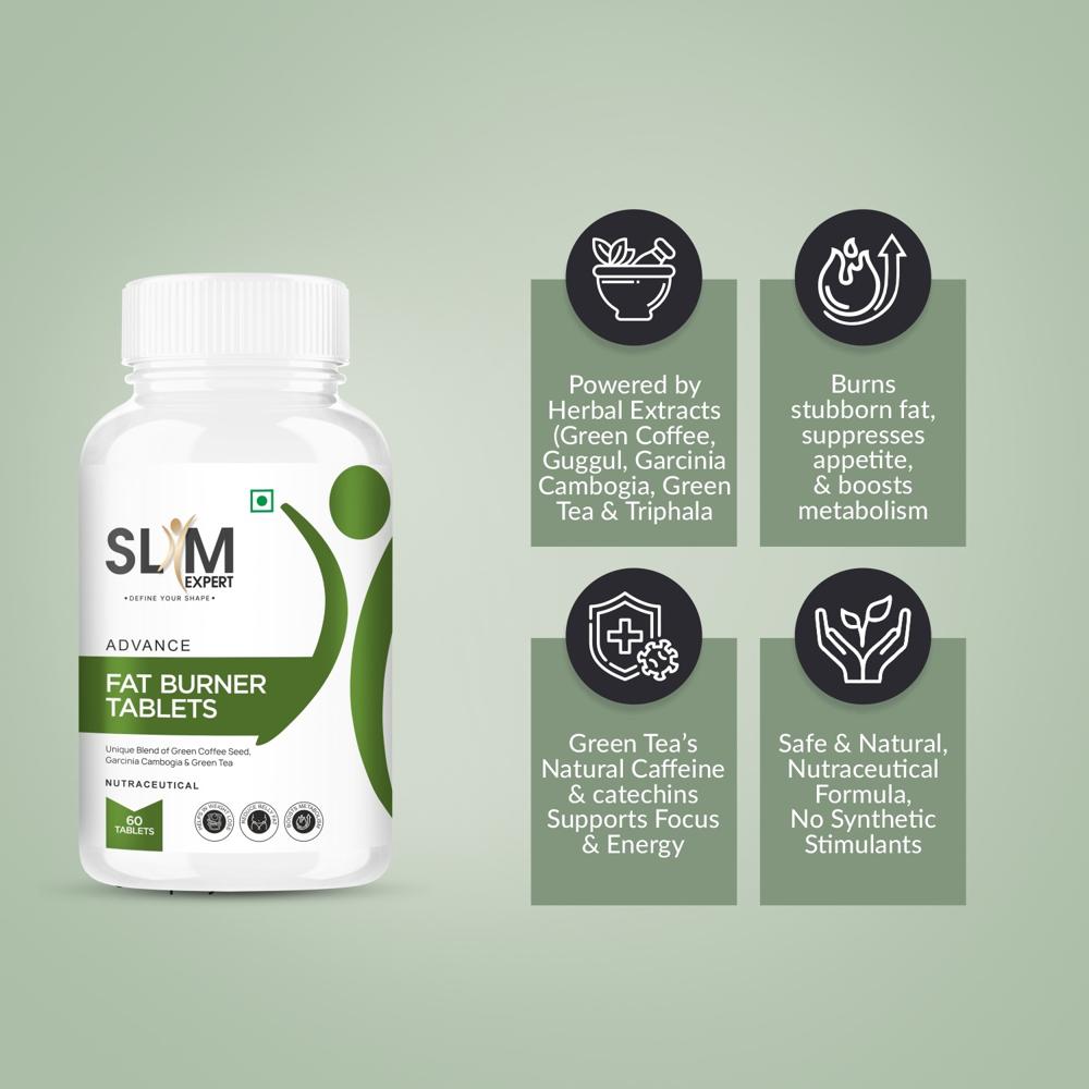 Fat Burner Tablets 60 Tablets | Weight Management & Metabolism Support Formula