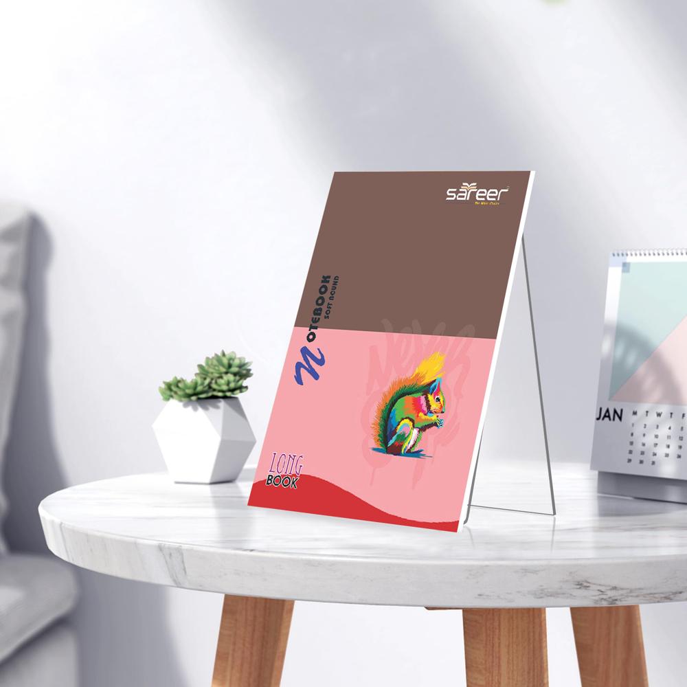 76 Pages Four Lines Note Book - Binding: Stapler