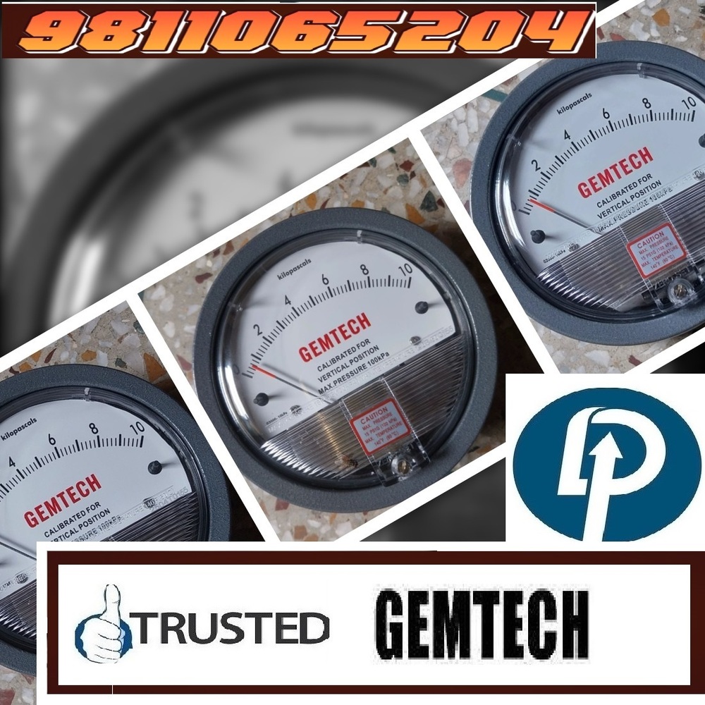 VAMOGANIC INDUSTRIAL AREA UTTAR PRADESH 244223 - GEMTECH I DIFFERENTIAL PRESSURE GAUGE