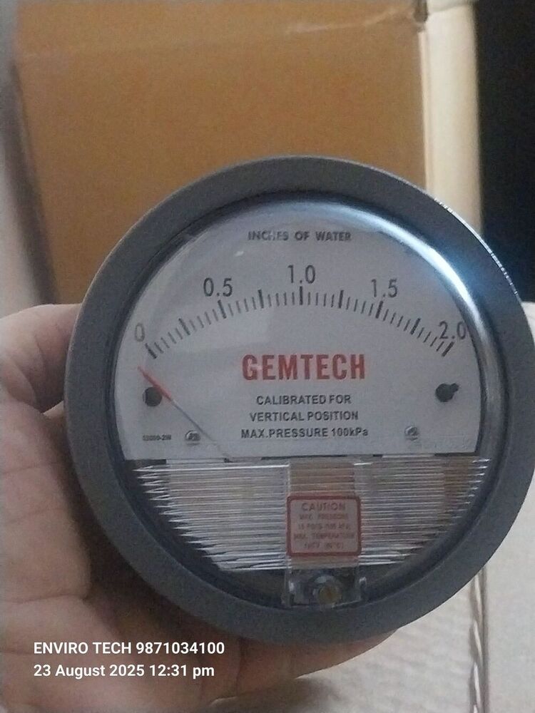 GEMTECH DIFFERENTIAL PRESSURE GAUGE FOR SACHIN Industrial Estate SURAT Gujarat