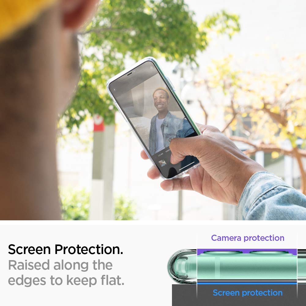 Spigen Cover Case For Iphone 11- Crystal Clear - Body Material: Tpu