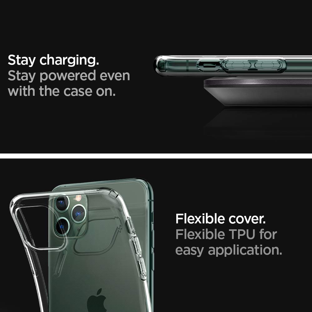 Spigen Cover Case For Iphone 11 Pro- Crystal Clear - Body Material: Tpu