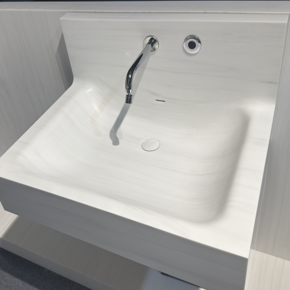 Silver Linear Acrylic Solid Surface Sheet