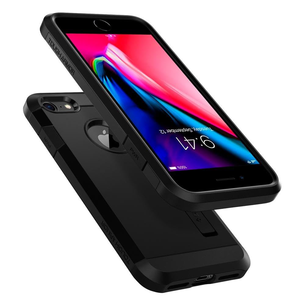 Spigen Cover Case For Iphone 8/7- Black - Warranty: 12 Months