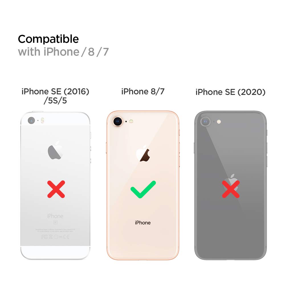 Spigen Cover Case For Iphone 8/7- Black - Warranty: 12 Months