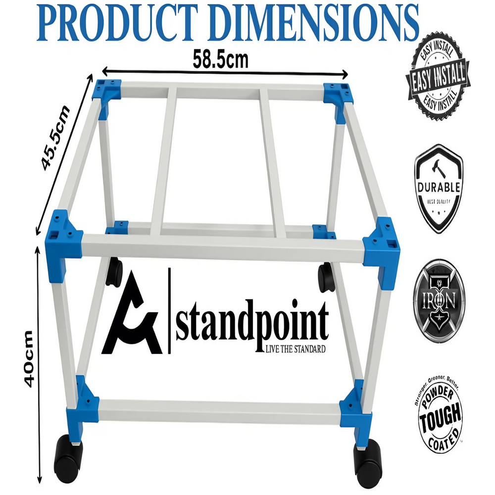 BLUE PLASTIC CORNER AIR WATER COOLER TROLLEY FOR WATER COOLERS
