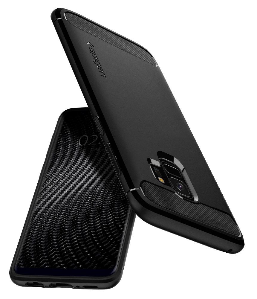 Spigen Cover Case For Samsung Galaxy S9- Matte Black - Body Material: Tpu