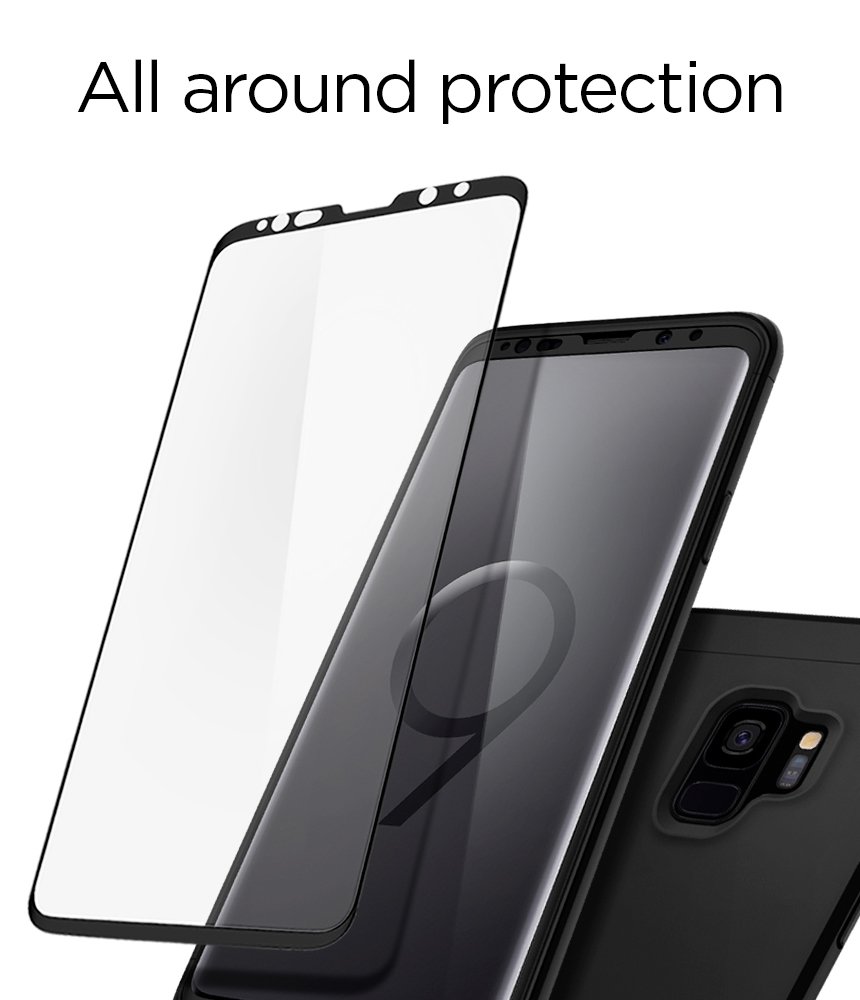 Spigen 360 For Samsung Galaxy S9 Case- Black - Body Material: Polycarbonate