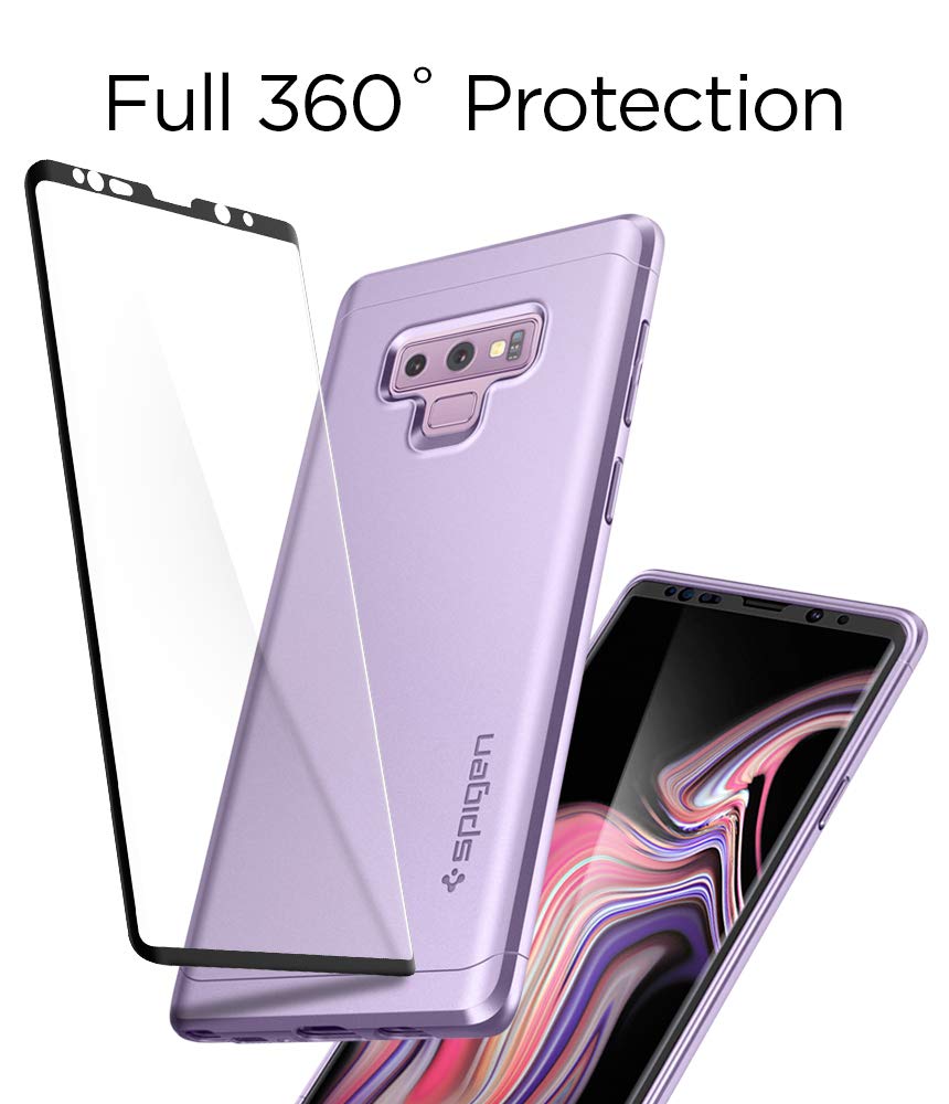 Spigen 360 Case For Samsung Galaxy Note 9 Case- Lavender - Body Material: Polycarbonate