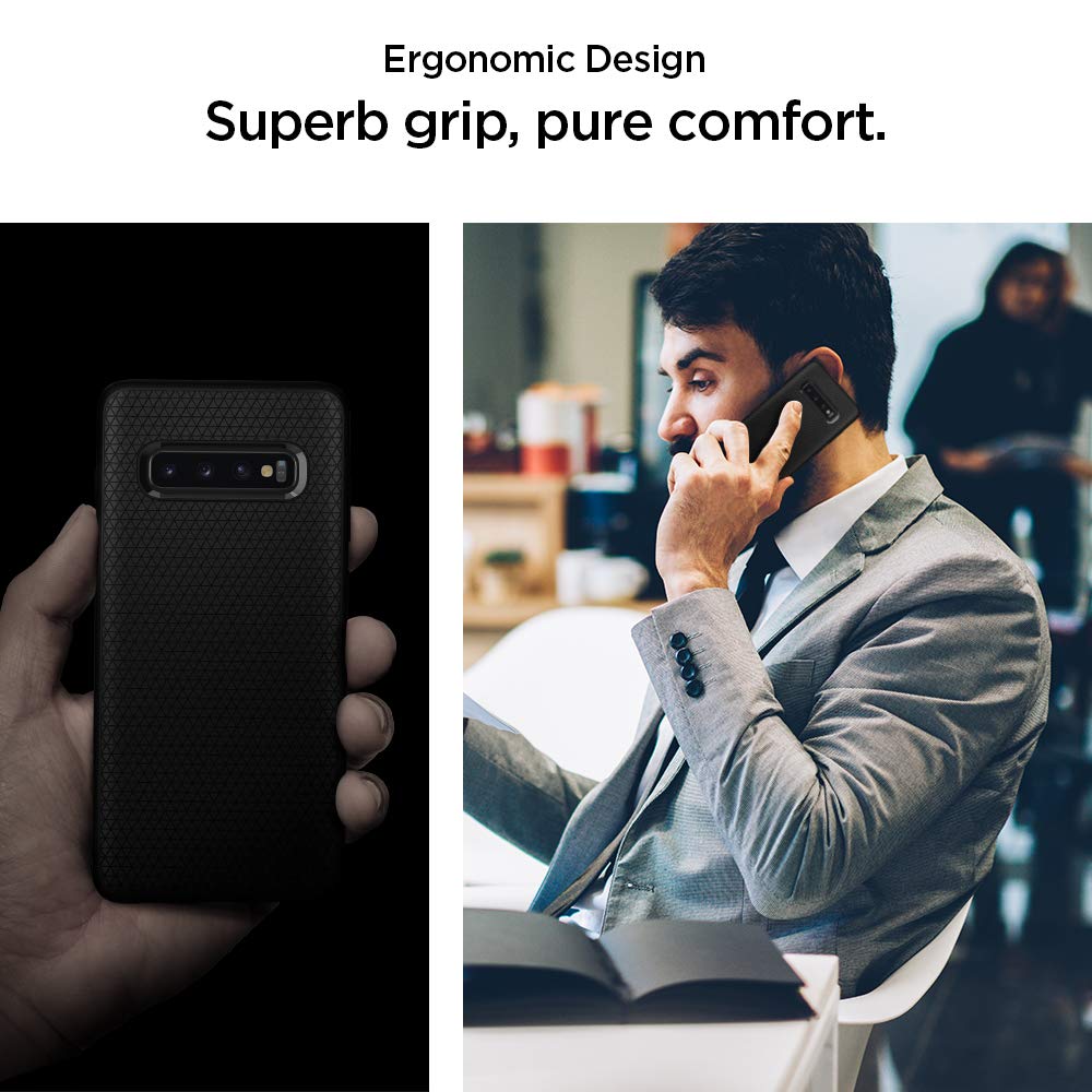 Spigen Case for Samsung Galaxy S10 Case- Matte Black