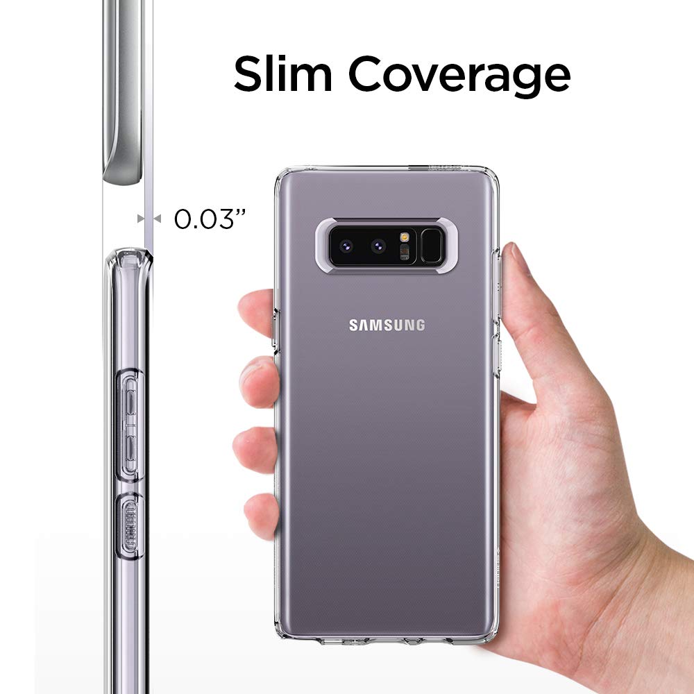 Spigen Case For Samsung Galaxy Note 8- Liquid Crystal - Body Material: Tpu