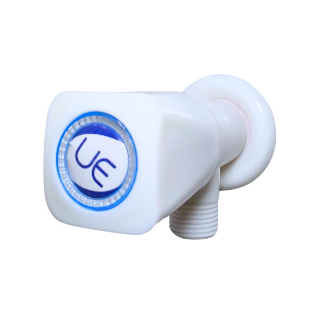 Ue 4 Square Angle Valve Cock - Color: White