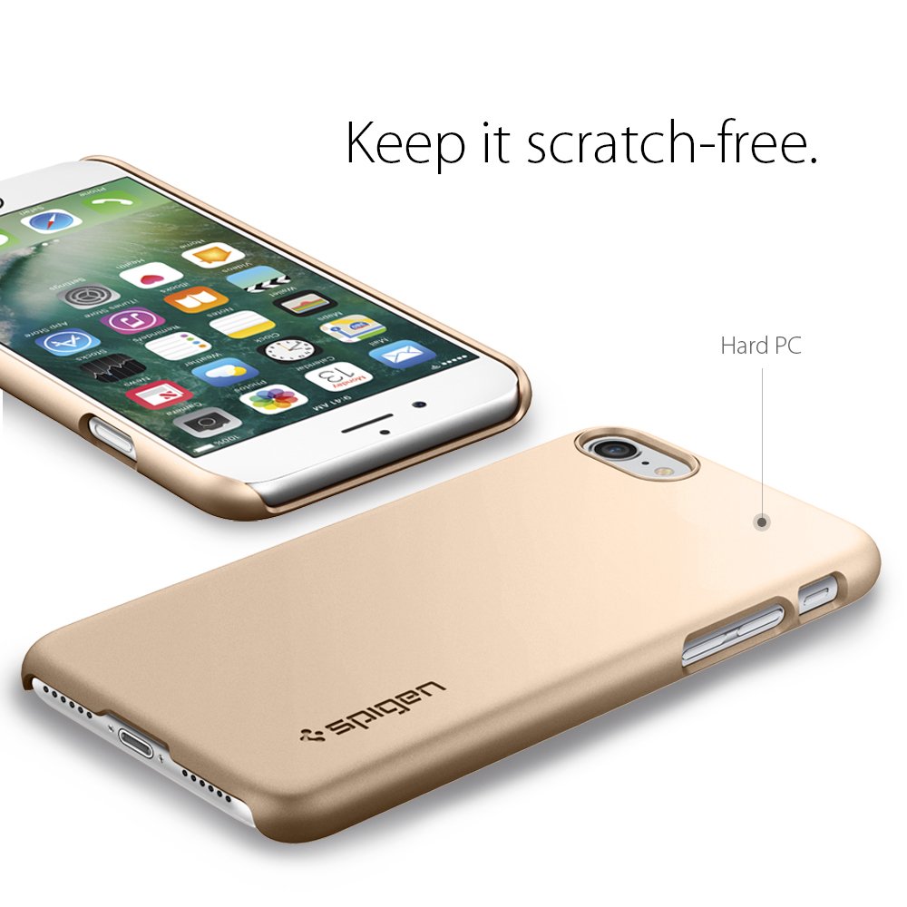 Spigen Case For iPhone SE/8/7- Champagne Gold