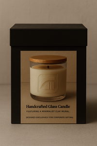 MURAL CANDLE JAR WITH COMPANY LOGOS