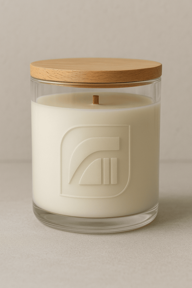 Mural Candle Jar With Company Logos