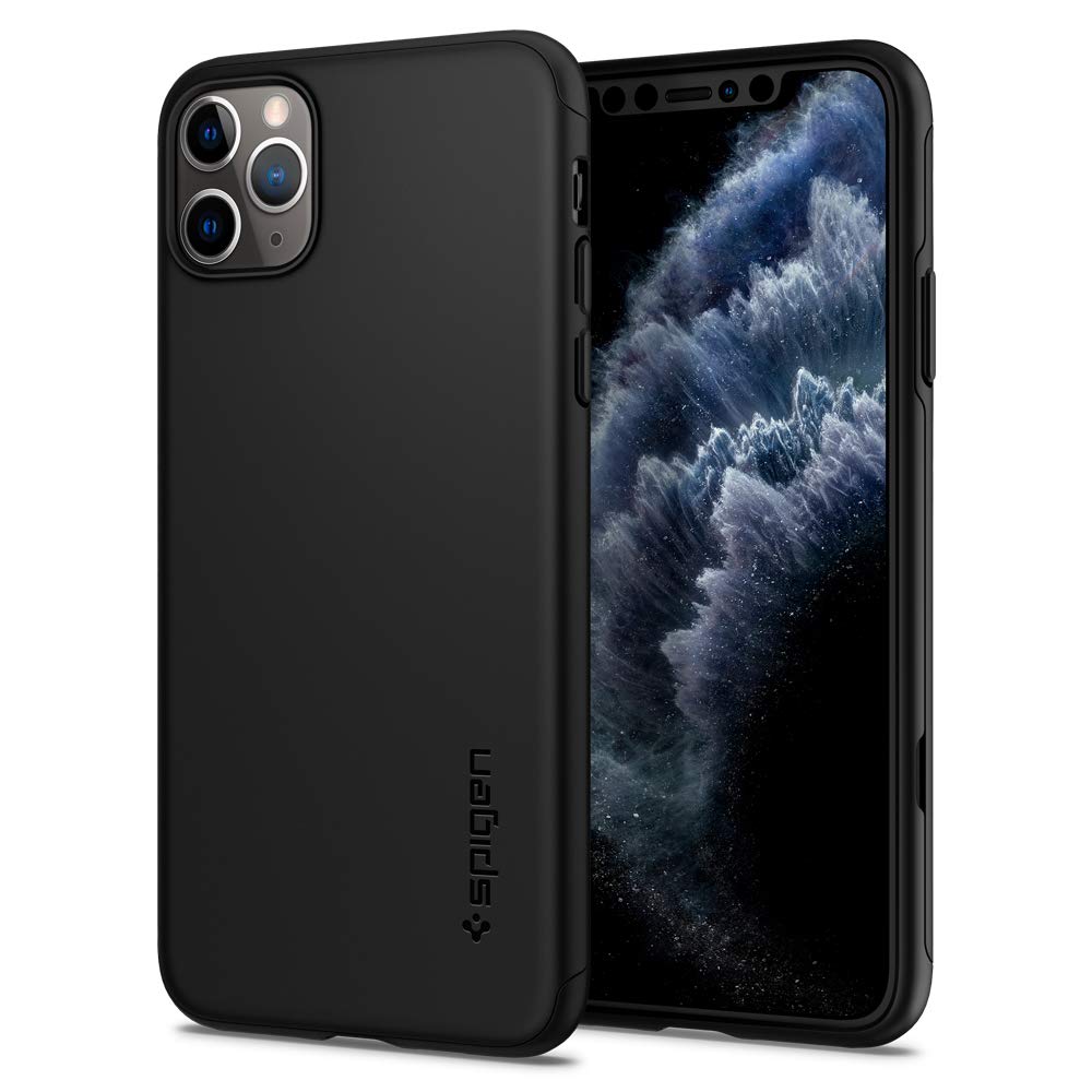 Spigen Case For Iphone 11 Pro- Black - Warranty: 12 Months