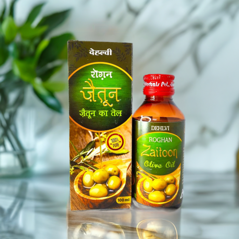 Dehlvi Roghan Zaitoon Olive Oil 100Ml - Direction: As Directed By Your Healthcare Provider.