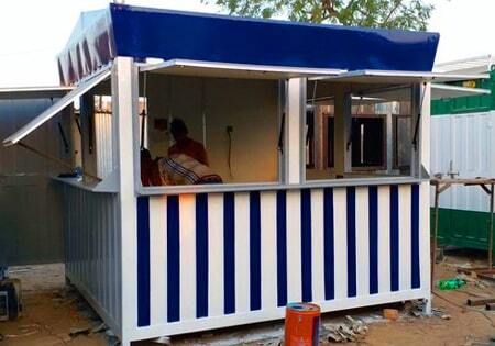 Portable Container Shop - Color: White