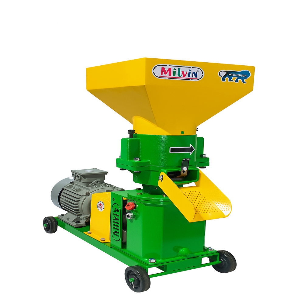Two Roller Cattle Feed Machine - Color: Green