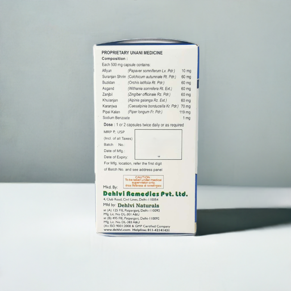 Dehlvi Pain Relief 60 Capsules