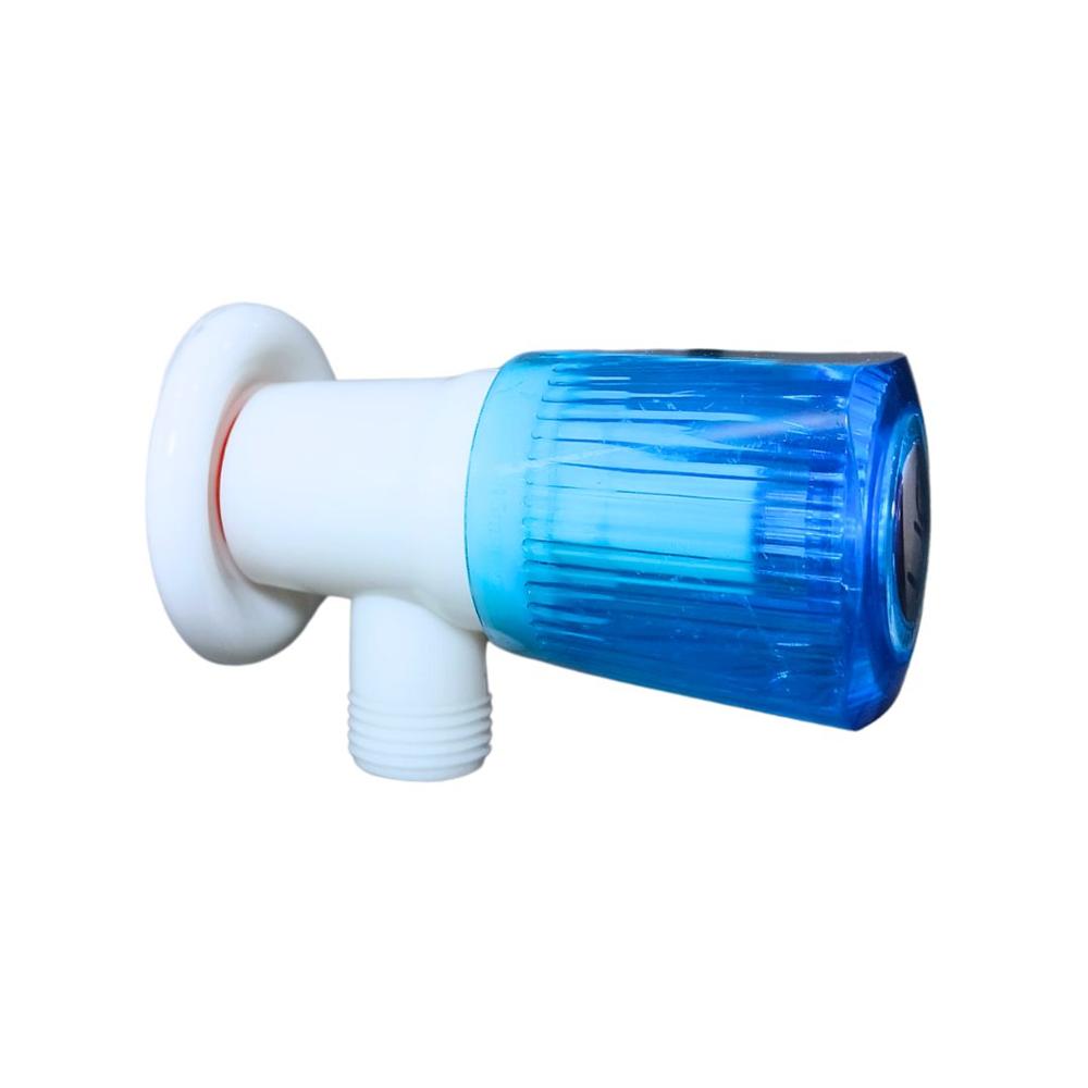 Square Crystal Angle Valve - Color: White
