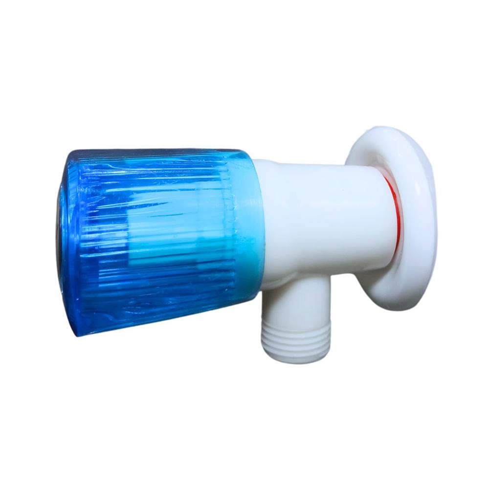 Square Crystal Angle Valve - Color: White