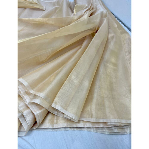Banarasi Silk Tissue Dyable Fabric Heavy Quality - Application: Industrial