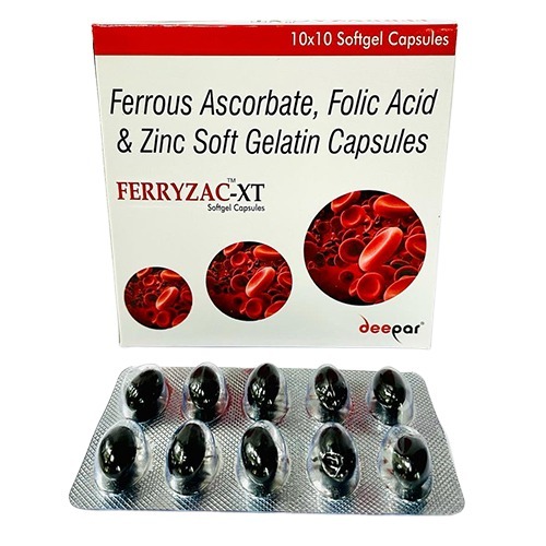 Ferrous Ascorbate Folic Acid And Zinc Gelatin Capsules - Storage Instructions: Dry Place
