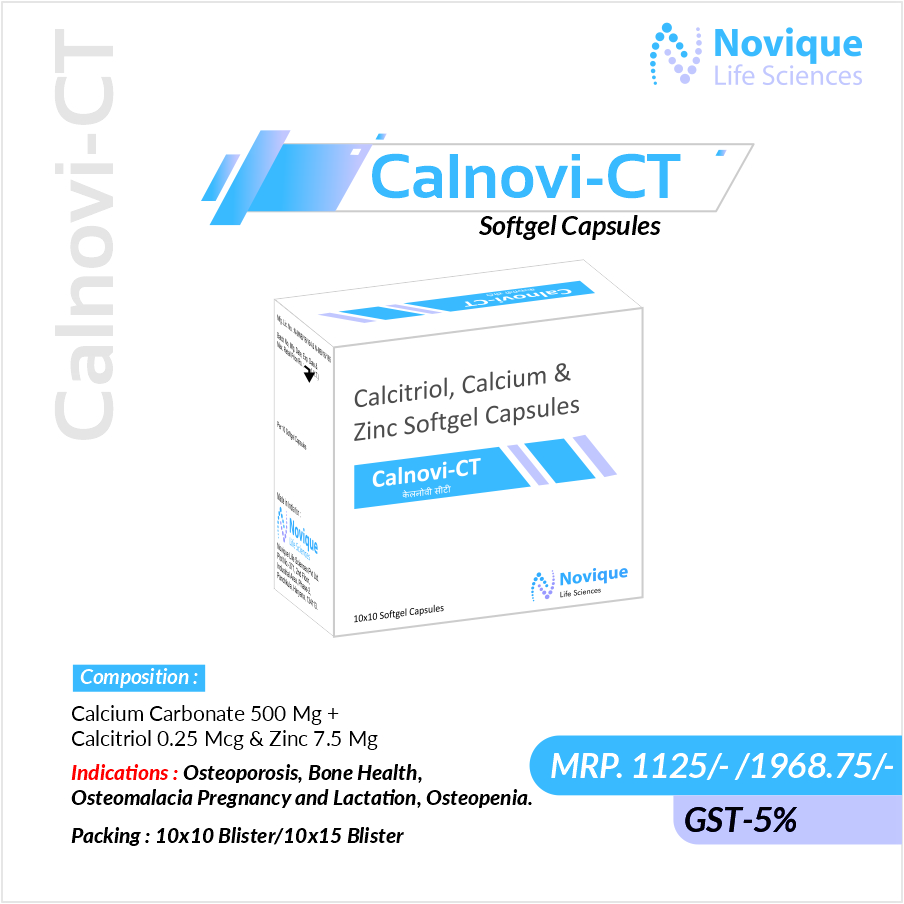 Calcium Carbonate 500 Mg + Calcitriol 0.25 Mcg & Zinc 7.5 Mg