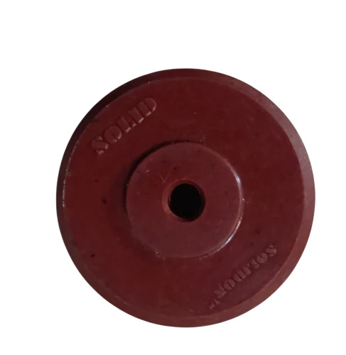 4 Inch Round Solid Cater Wheels - Color: Red