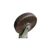 10 Inch Solid Caster Wheel - Color: Red