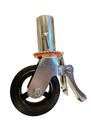 6X2 Scaffolding Brake Wheel - Color: Black