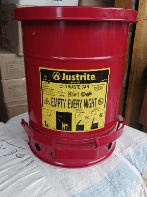 Waste oily cans