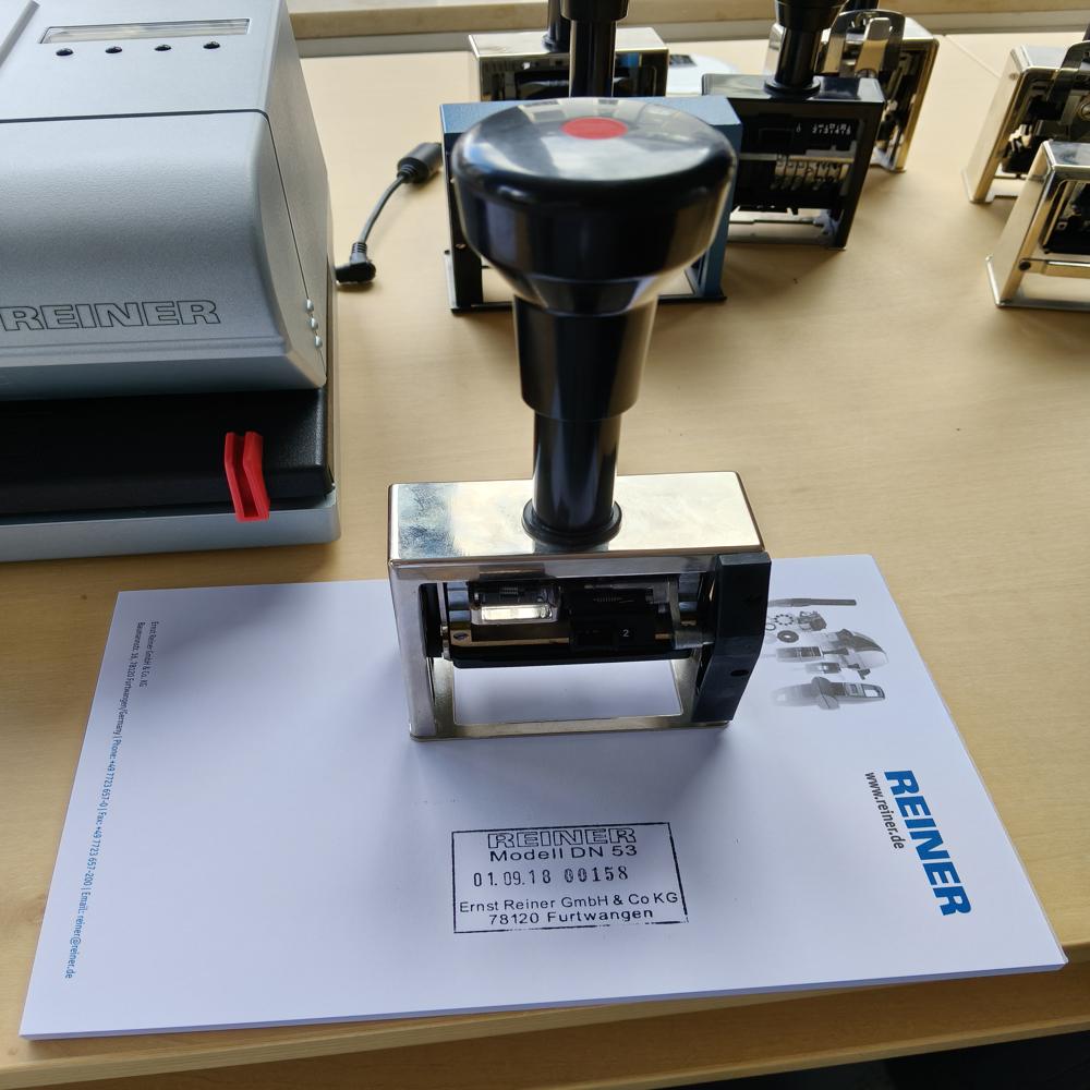 Immigration Entry Stamp - Advantage: No Power Required