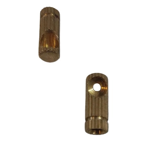 7 Mm Brass Cap Parts Hunk Pin - Color: Golden