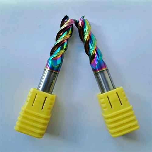 3 Flute End Mill - Color: Multi Color