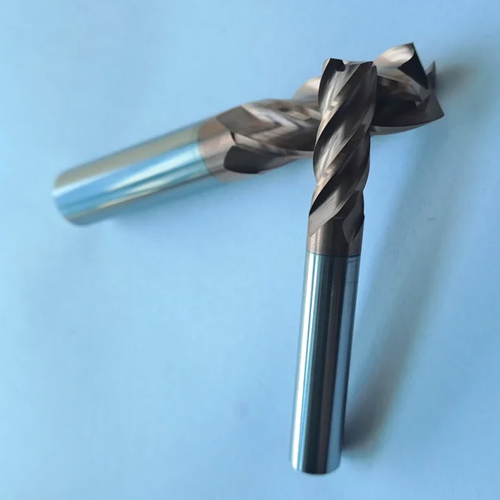 Solid Carbide End Mill Cutter - Color: Silver