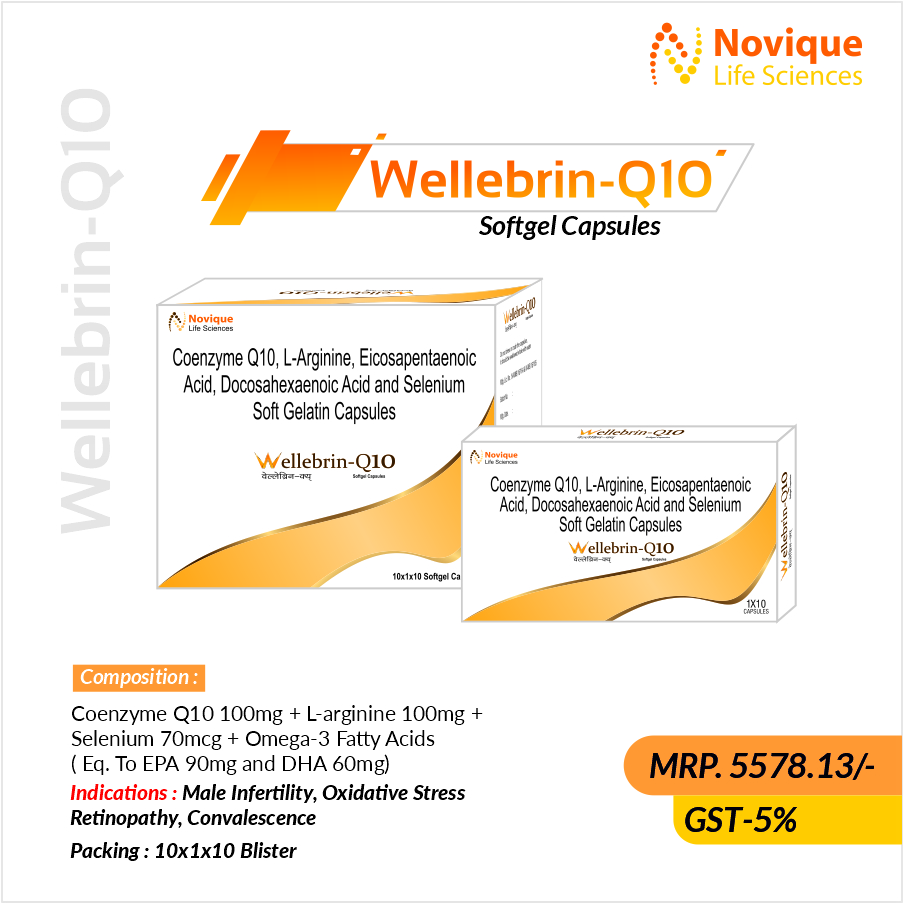 Coenzyme Q10 100mg + L-Arginine 100mg + Selenium 70mcg + Omega-3 Fatty Acids ( Eq. to EPA 90mg and DHA 60mg)